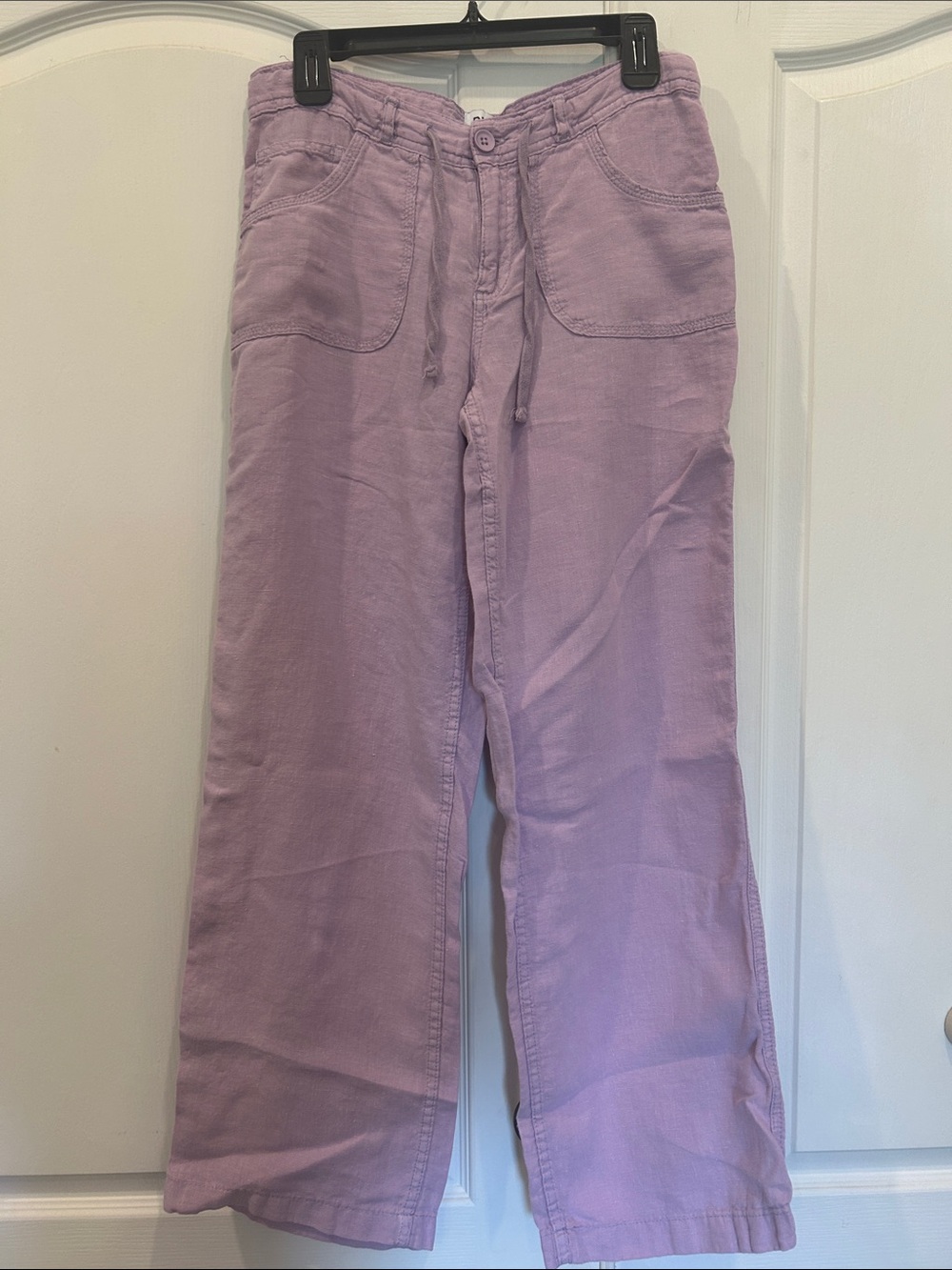 BDG Lavender Wide-Leg Drawstring Pants Purple Size Small